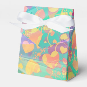 Hjärlek kärleksmönster Pastell design Presentaskar