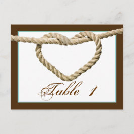 Hjärleknot Västerländsk bröllopsbord nummer Vykort