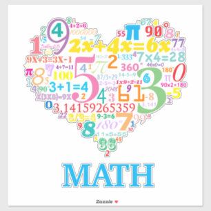 Hjärn Matematik Klistermärken