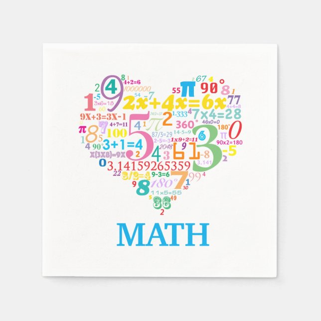 Hjärn Matematik Pappersservett (Framsidan)