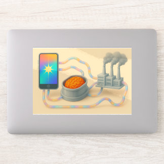 Hjärna - Anordning - Fabrikskretsar Klistermärken