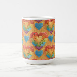 Hjärna autism kaffemugg