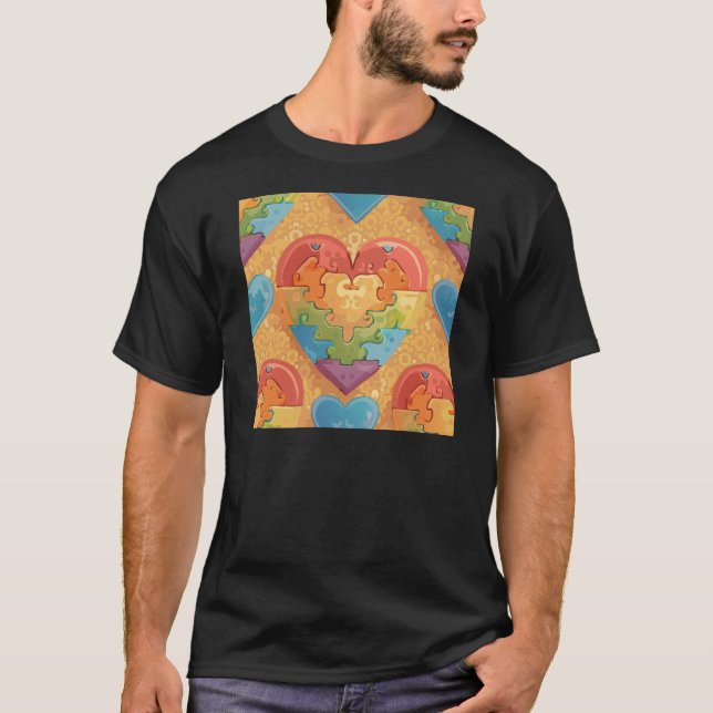 Hjärna autism t shirt (Framsida)