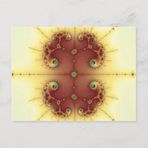 Hjärna - Fractal vykort