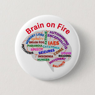 Hjärna mot Autoimune Encephalitis Pin Knapp