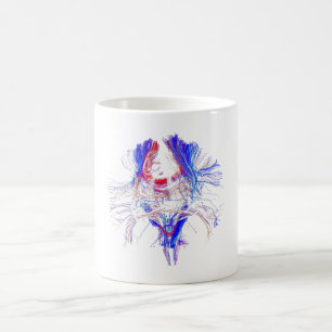 Hjärna och Tracktography Kaffemugg