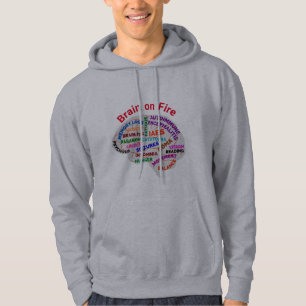 Hjärna på brandhodie/Tees Alla storlekar/Stilar Hoodie