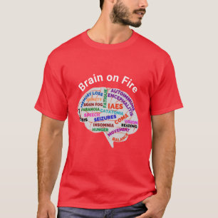 Hjärna på brandhodie/Tees Alla storlekar/Stilar T Shirt