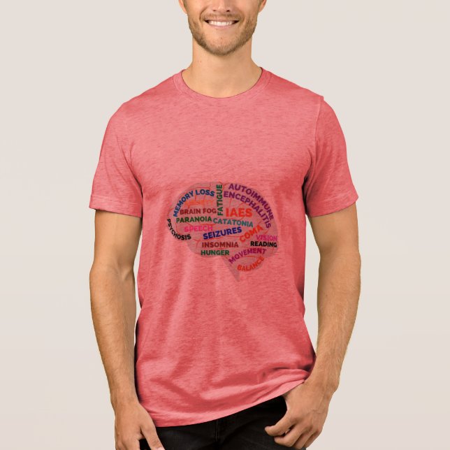 Hjärna på brandhodie/Tees Alla storlekar/Stilar T Shirt (Framsida)