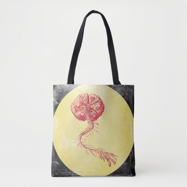 Hjärna & rygg för konst för pop för tygkasse (Framsida)