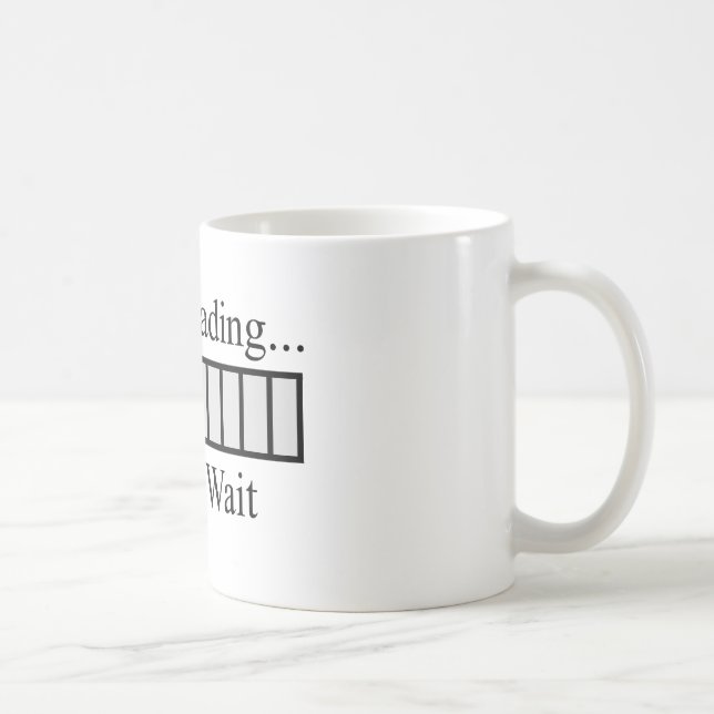 Hjärna som laddar puben kaffemugg (Höger)