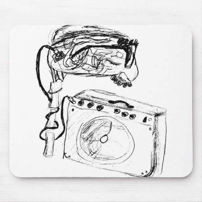 Hjärnampere-musen vadderar musmatta (Framsidan)