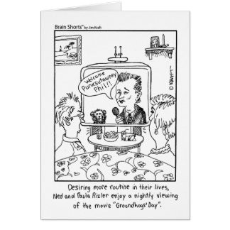 Hjärnan kortsluter "malde Hogsdag" vid Jim Kraft Hälsningskort