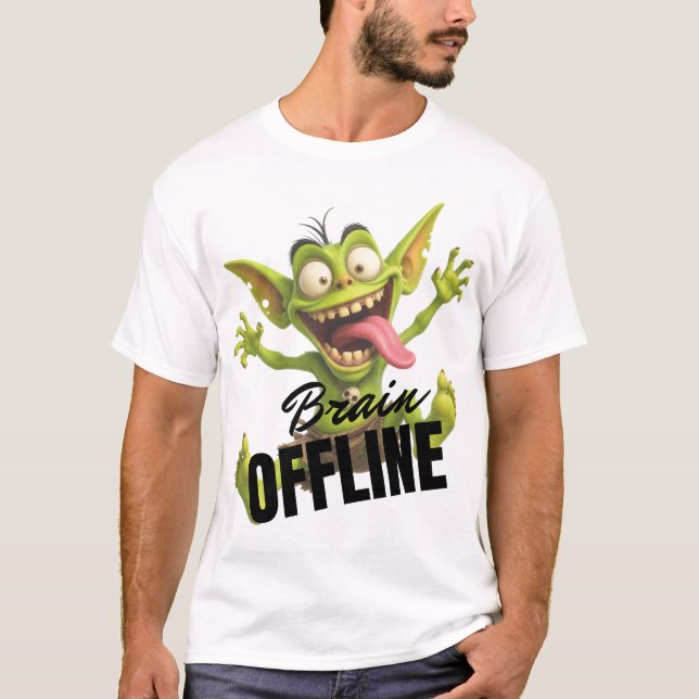 Hjärnan Offline T Shirt (Framsida)