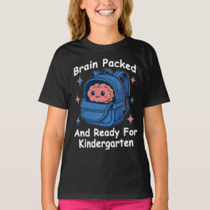 “Hjärnan packad och redo för förskola” Hjärna T Shirt