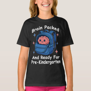 “Hjärnan packad och redo för förskolan” Hjärna T Shirt