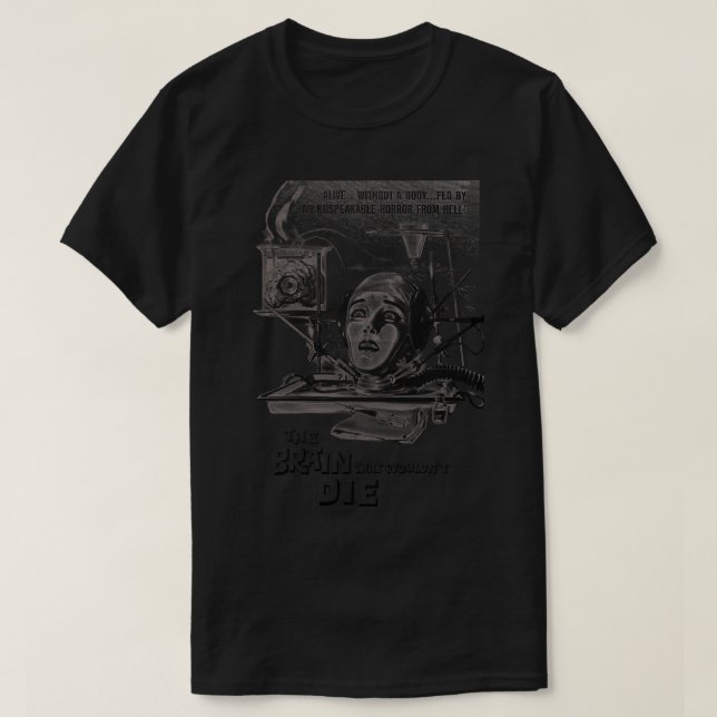 Hjärnan som skulle dö t shirt (Design framsida)