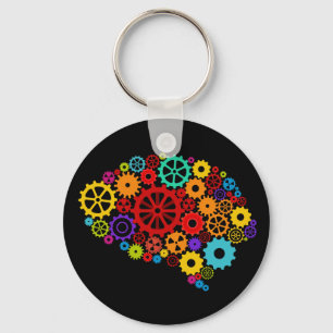 Hjärnan utrustar Keychain Nyckelring