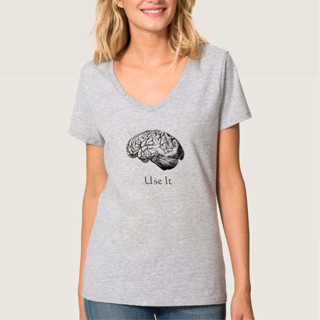 Hjärnanatomi - använd den tee shirt (Framsida)
