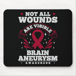 Hjärnanneurysm Awareness Gift - inte alla sår Musmatta