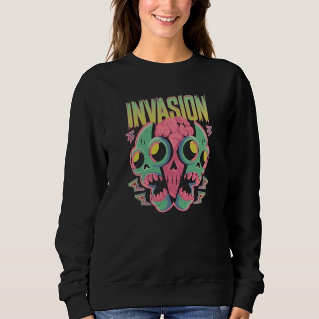 “Hjärnätare från planet Trip” T Shirt (Framsida)