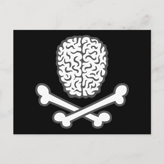 Hjärnben och krosben vykort (Framsida)