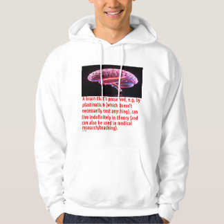 Hjärnbevarande meddelande #3 hoodie