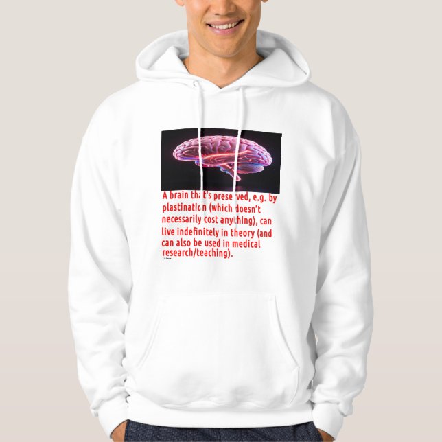 Hjärnbevarande meddelande #3 hoodie (Framsida)