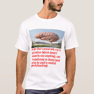 Hjärnbevarande meddelande (byggnad) t shirt