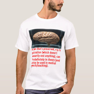 Hjärnbevarande meddelande (kuboid) t shirt