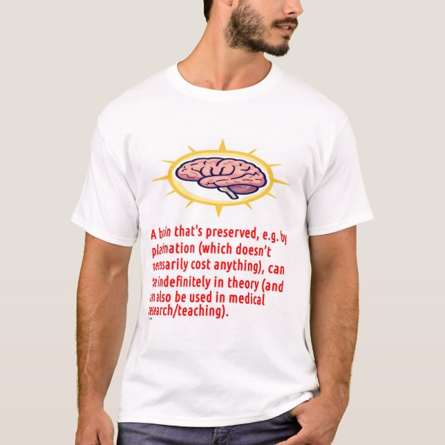 Hjärnbevarande meddelande (logotyp) t shirt (Framsida)