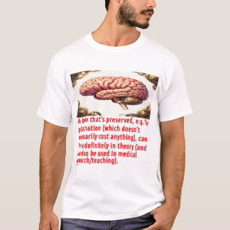 Hjärnbevarande meddelande (med mekaniska kugghjul) t shirt
