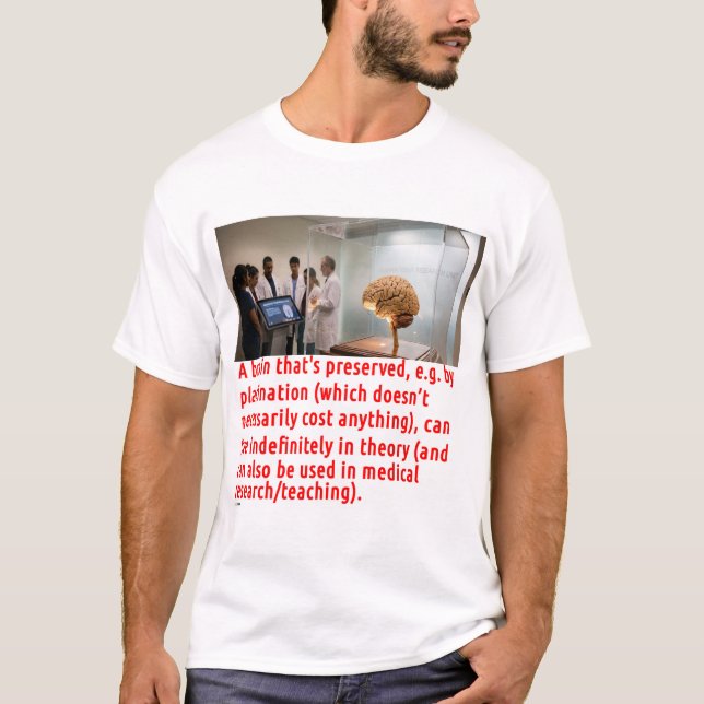 Hjärnbevarande meddelande (rum) t shirt (Framsida)