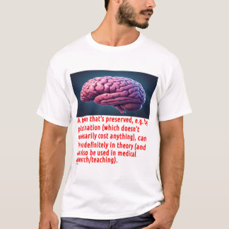 Hjärnbevarande meddelande (tecknad serie) t shirt