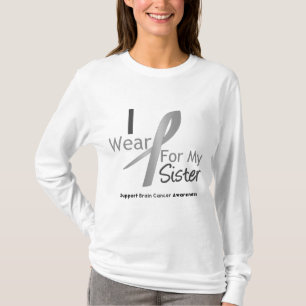 Hjärncancer ha på sig jag det gråa bandet för tee shirt