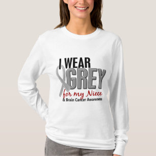 HJÄRNCANCER ha på sig jag grå färg för min T-shirt