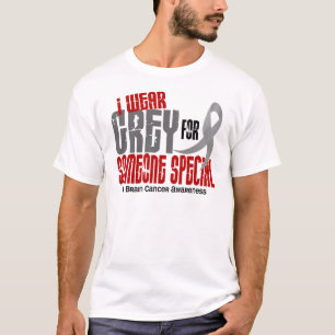 Hjärncancer ha på sig jag grå färg för någon t-shirt