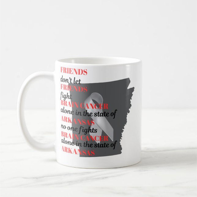 Hjärncancer medvetenhet i Arkansas  Kaffemugg (Vänster)