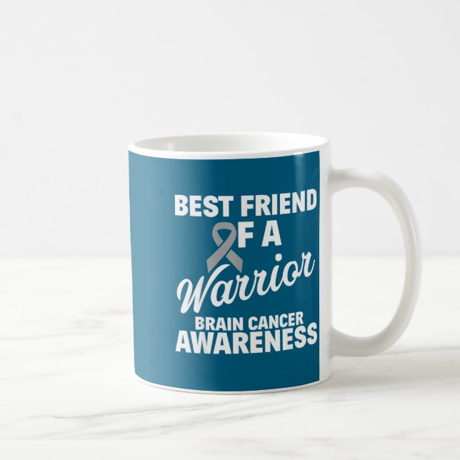 Hjärncancer Medvetenhet Vän Krigare Design Kaffemugg (Höger)