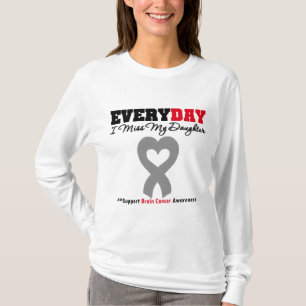 Hjärncancer varje dag mig Fröcken min dotter T-shirt