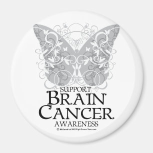 Hjärncancerfjäril Magnet