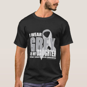 Hjärncancergrå färg för dotter t-shirt