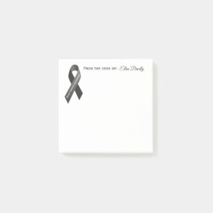 Hjärncancermedvetenhet - från skrivbordet av post-it block