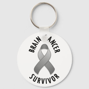 Hjärncanceröverlevande Keychain Nyckelring