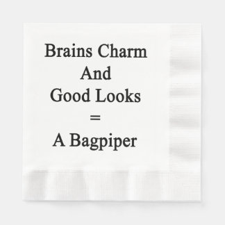 Hjärndiagram och Bra ser = en Bagpiper Pappersservett