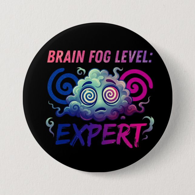 Hjärndimma nivå: Expert – Perimenopause humor Knapp (Framsida)