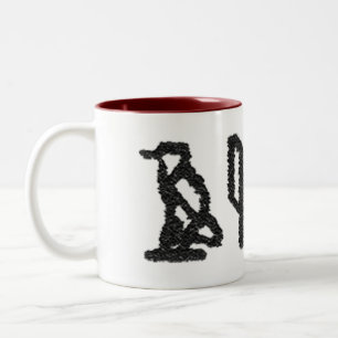 Hjärnhieroglyfi Två-Tonad Mugg