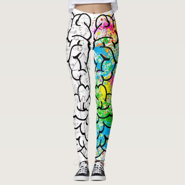 hjärnhjärneanatomi leggings (Framsida)
