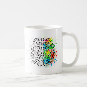 hjärnhjärnhjärnhjärnpsykiska tankehjärtan kaffemugg