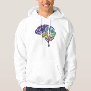 HjärnHoodie Tröja Med Luva
